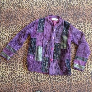 Purple Patchwork Jacket